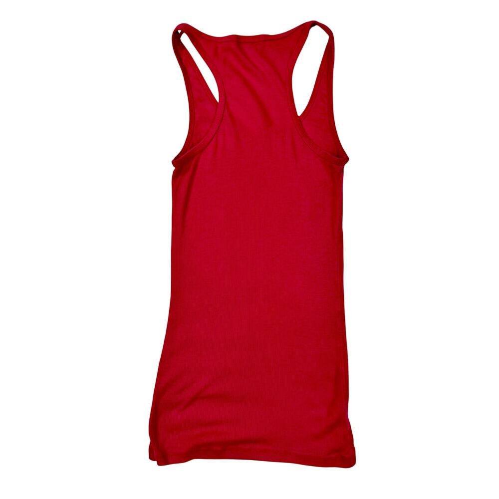 Wet Seal Ribbed Racerback Skinny Longline Tank Top Hot Pink Y2K Women's Medium - Picture 2 of 10